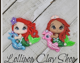 Princess Clays for bows- Clay Bow Center clay doll, clay dolls, bow centerpieces, clay center for bows, bow center