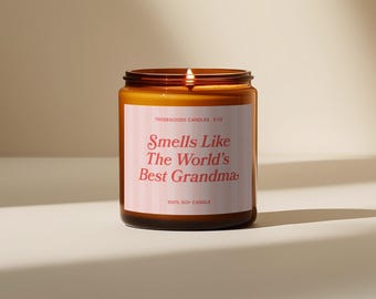 Cadeau oma 's werelds Beste oma kaars Grootmoeder Beste oma ooit Familie liefde Nana Grammy Oma Moederdag oma bedankt