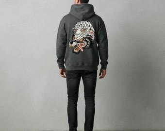 Wolf in Sheep's Clothing Hoodie Traditional Tattoo Style