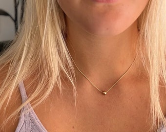 LILA Gold Floating Ball Necklace