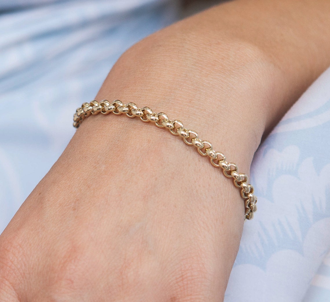 CASSIDY 9ct Gold Helena Bracelet 9 Carat Solid Gold 375 9K Etsy UK