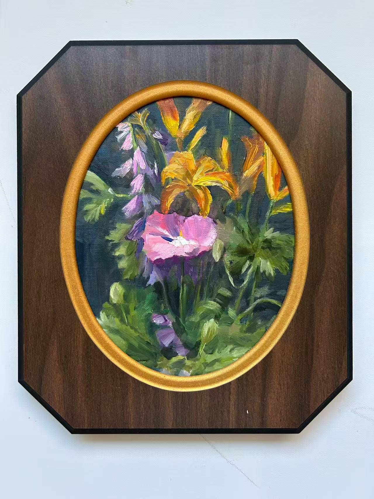 Original Oil Painting on Painting Panel – Pink Poppy Flower – 8x10 in ...