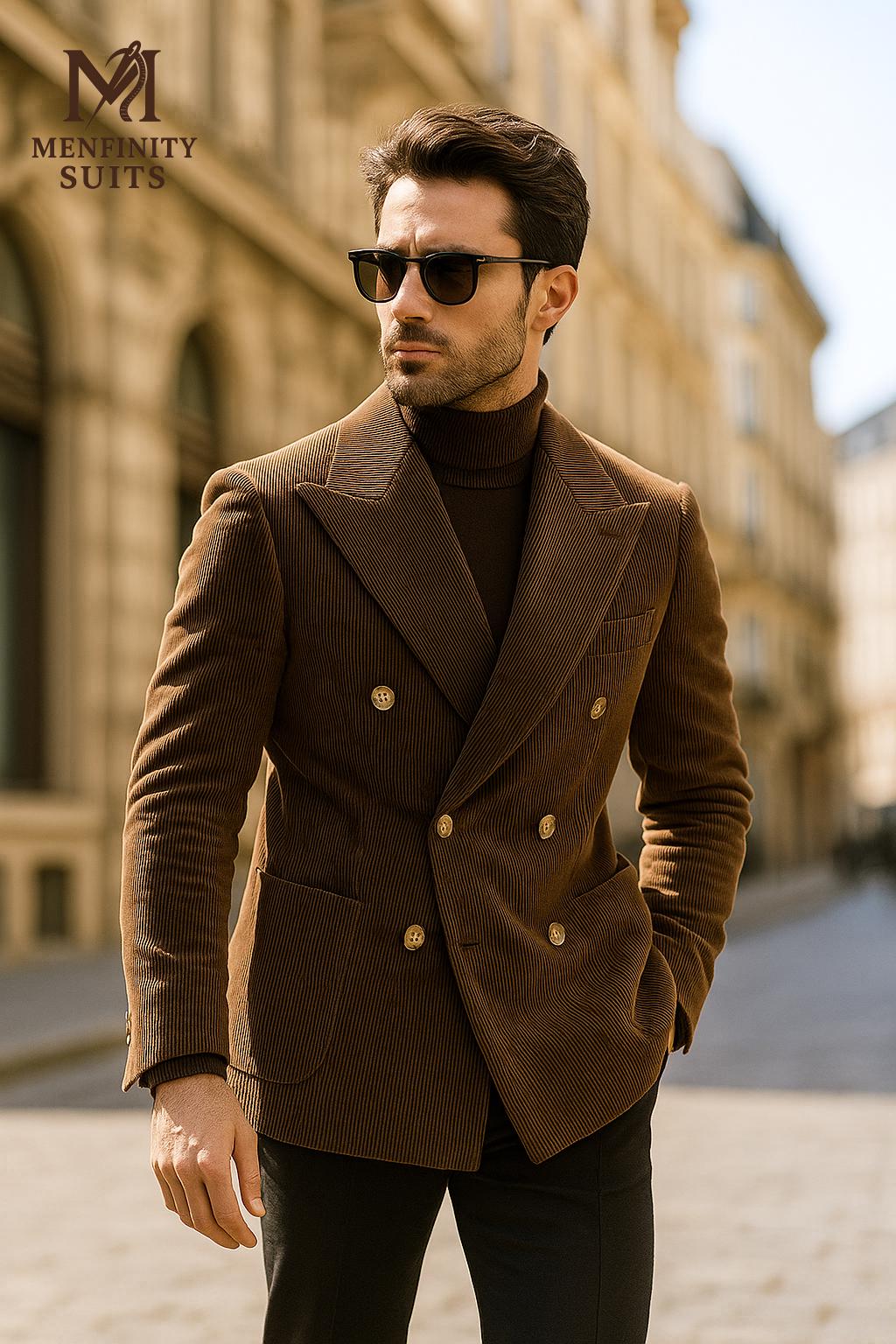 Corduroy Double Breasted Blazer - Etsy