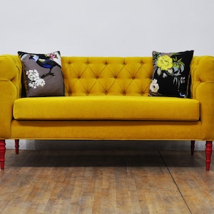 Loveseat yellow love 2.5 seater sofa image 1