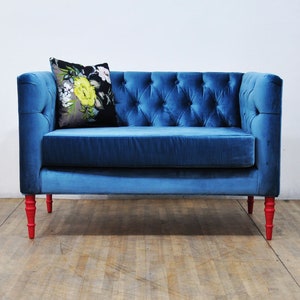 2er-Sofa - blaue Liebe