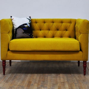 Loveseat - yellow love