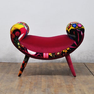 Smiley Pouf - pink love