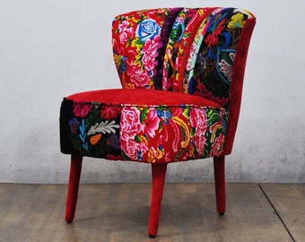 Sillón Club de los años 50 - fresa