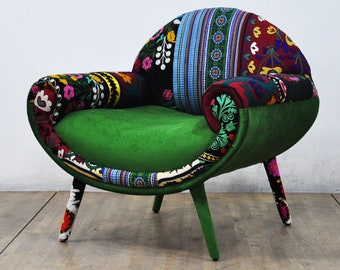 Smiley Armchair - green peace