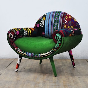 Smiley Armchair - green peace