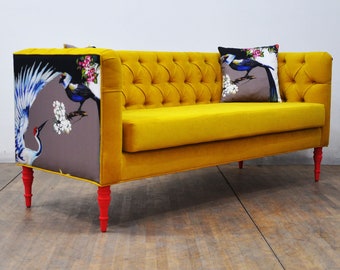 Loveseat - yellow love "3-seater sofa" II