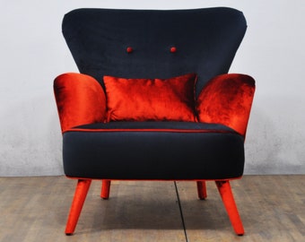 Gray & Orange Armchair