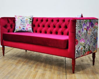 Loveseat - burgundy love "3 seater sofa"