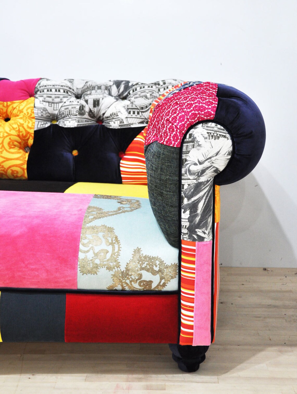 COLOR PATCH chesterfield patchwork sofa Etsy