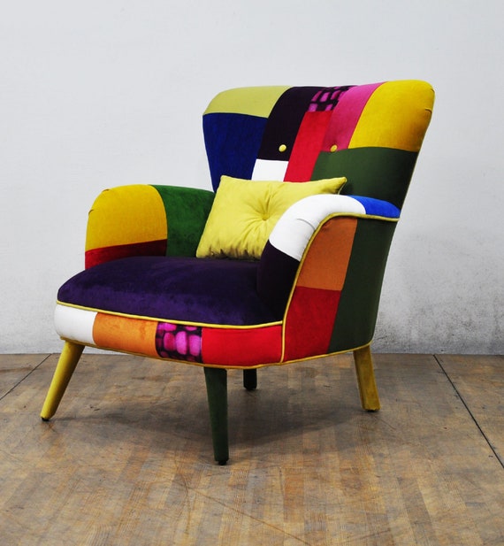Patchwork armchairs discount