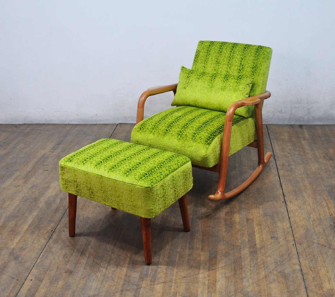Stool For Rocking Chair Rocking Chair & Foot Stool - Green Light - Etsy