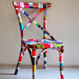 4 x Colorful Thonet Dining Chairs