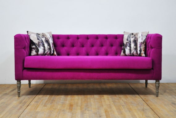 Loveseat Lilac Sky 3 Seater Sofa Etsy UK