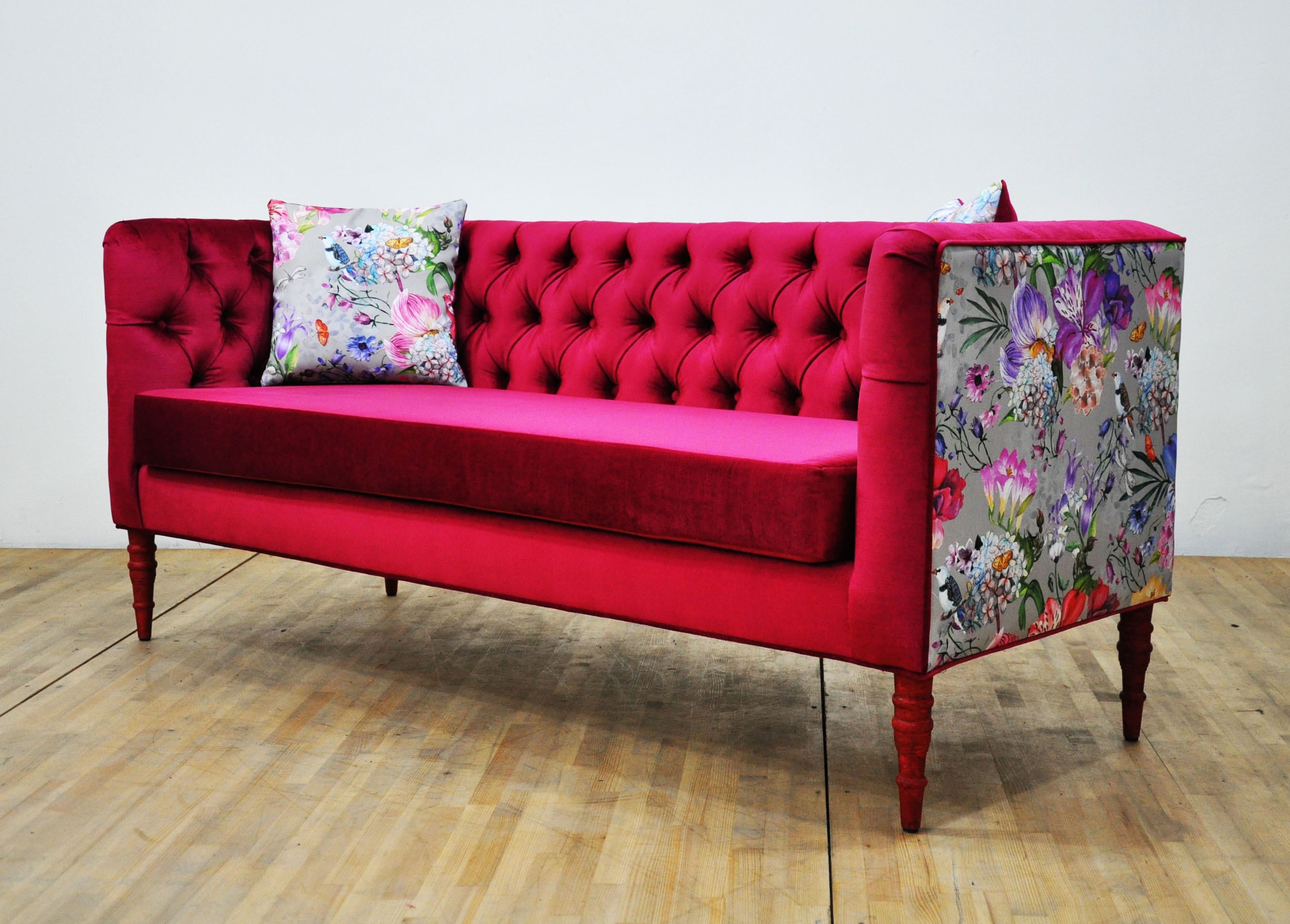 Burgundy couch and on sale loveseat