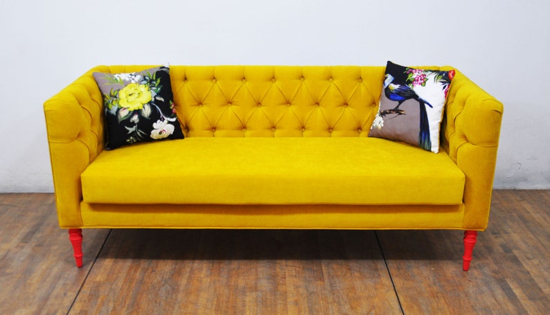 Loveseat yellow love 3-seater sofa II image 5