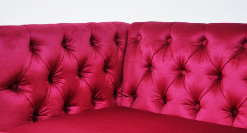 Loveseat burgundy sky image 9