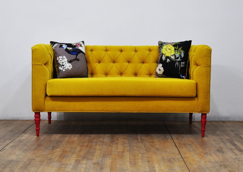 Loveseat yellow love 2.5 seater sofa image 1