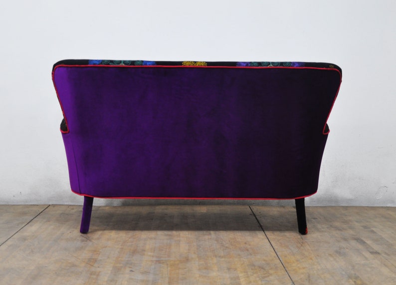 Suzani 2-seater sofa purple sky image 5