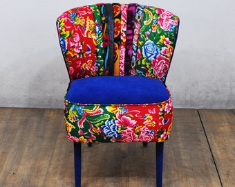 Sillón Club de los años 50 - amor azul