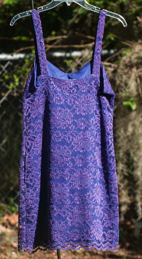 Purple Lace Dress - image 2