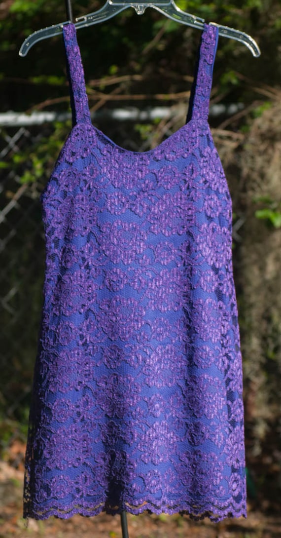 Purple Lace Dress - image 1