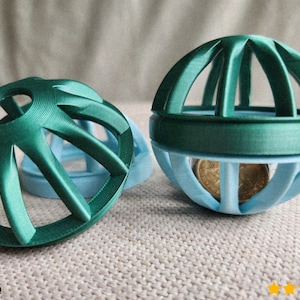 TWIST & TREAT Kattboll, Interaktiv PET-pusselmatarleksak, 3D-utskrift - Blendermodellering - BambuLab - Begränsad upplaga, Endast fåtal kvar.