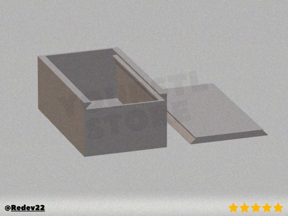 SLIDING LID Box, 3D Print, FILAMENT Storage Container - 3D Printing - Blender Modeling - BambuLab - Limited Edition, Only Few Left.