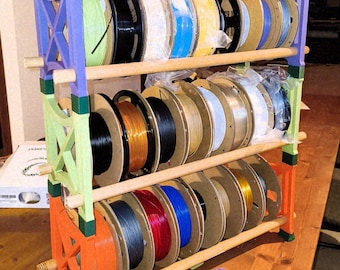 MODULAR Filament Spool Holder for 3D Printer - 3D Printing - Blender Modeling - BambuLab - Limited Edition, Only Few Left.