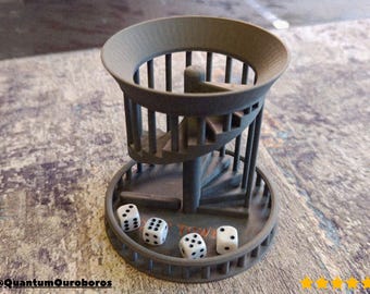 OPEN Dice Tower, FANTASY D&D Dice Roller, Open dice tower STL - 3D Printing - Blender Modeling - BambuLab - Limited Edition, Only Few Left.