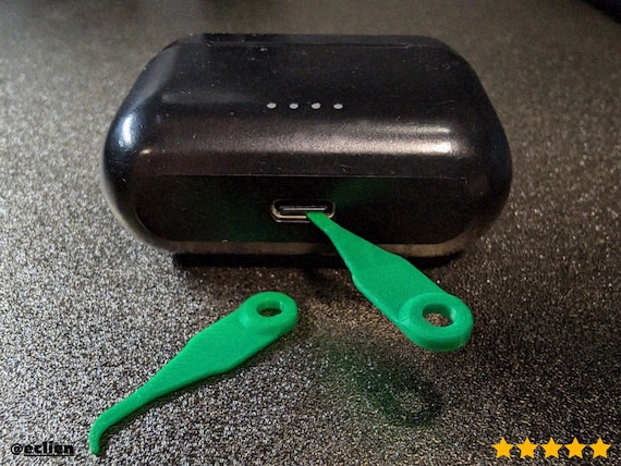 SMARTPHONE Charge Port Cleaner 3D-FILE, Lint Removal Tool -BLENDER Modeling, BambuLab Print Optimized-Limited Edition, Only Few Left.