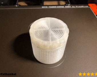 Silica Gel Spool Container, Filament DRY Box, DESICCANT Holder -3D Printing - Blender Modeling - BambuLab - Limited Edition, Only Few Left.