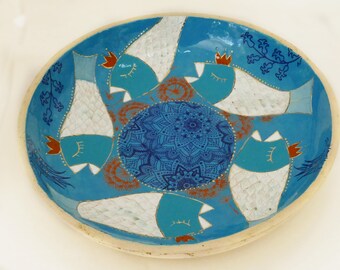 Obstschale - Vogeltränke aus Keramik