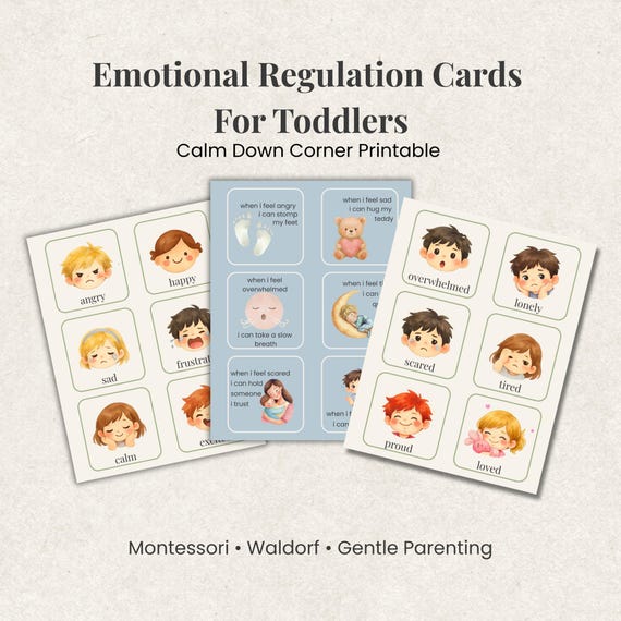 Toddler Calm Corner Kit Printable | Emotional Regulation Tools (Instant Download)