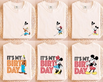 Disneyland Birthday Group Shirt, Birthday Kid Shirt, Mickey And Friends Birthday Party Tees, It's My Birthday Shirt, Family Birthday Trip