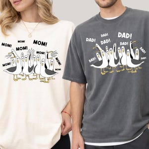 Disney Mom Dad Matching Shirt, Disneyland Wife Husband Couple Tees, Disney Seagulls Shirt, Disneyworld T-Shirt, Disney Family Gift Shirt image 2