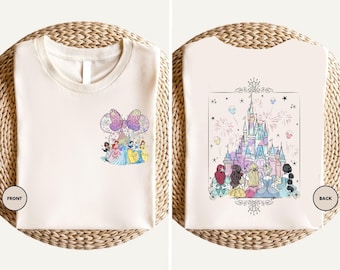 Disney Magic Kingdom Prinzessinnen-Shirt, Magic Castle Shirt, Disney Coquette Prinzessinnen-T-Shirt, Minnie Bow Prinzessinnen-Shirt, Disneyworld Familien-Shirt
