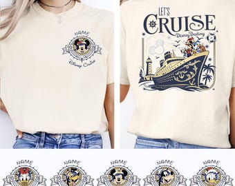 Custom Disney Cruise 2026 T-Shirt, Disney Family Cruise Matching Shirt, Personalized Cruising Tee, Disney Destiny Cruise Line Shirt