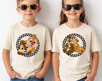 Disney Kids Matching Shirt, Double Trouble Shirt, Disney Cousins Tee, Chip N Dale T-Shirt For Kids, Sis Bro Tee, Disney Family Vacation Tee