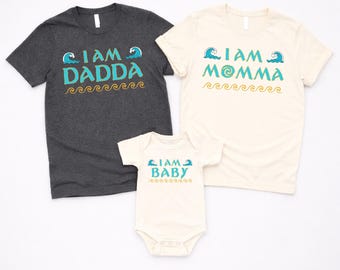 Disney Moana Family Shirt, Baby Momma Dadda Shirt, Disney Maui Shirt, Princes Moana Mother Father Matching Shirts, Moana Mom Dad Tee