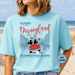 Vintage Disneyland California Shirt, Disneyland Honeymoon Shirt, Disneyworld Tee, Disney Trip Family Shirt, Disney Family Vacation Shirt image 4