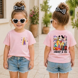 Disney All Characters Shirt, Disneyland Kids Shirt Gift, Disney Trip Tee, Disneyworld Youth Toddler T-Shirt, Mickey And Friends Shirt image 1