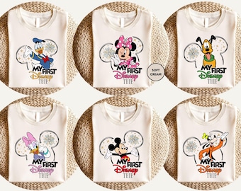 My First Disney Trip Shirt, Disney Family Matching Tee, Mickey And Friends Trip Shirt, First Trip to Disney Tee, Disney Kids Shirt