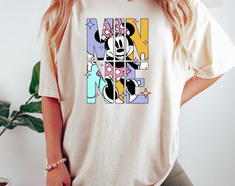 Comfort Colors Retro Minnie Mouse Shirt, Cute Minnie Shirt, Disney Shirt, Disney Vacation Shirt, Disney Girls Birthday Gift, Minnie T Shirt