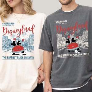 Vintage Disneyland California Shirt, Disneyland Honeymoon Shirt, Disneyworld Tee, Disney Trip Family Shirt, Disney Family Vacation Shirt image 1