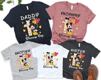 Mickey Birthday Family Shirt, Birthday Matching Family Shirt, Mickey Birthday Shirt, Birthday Disneyland Family Shirt, Birthday Boy Shirt
